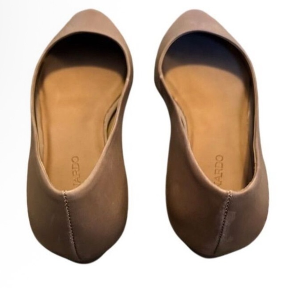 Bernardo Fritz Women's Beige Ballet Flats Pointed Toe Size 8.5 - Picture 3 of 11